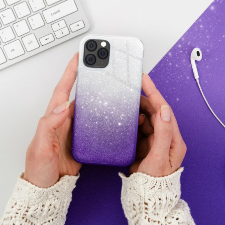 Kryt SHINING pro iPhone 7 PLUS / 8 PLUS - shining transparent viol