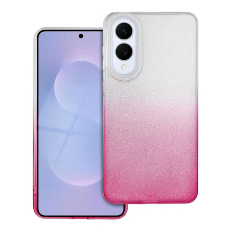 Kryt SHINING pro Samsung S25 EDGE – transparentní růžová