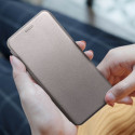 FORCELL Elegance Book flip kryt pro iPhone 16 Pro - steel