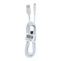 AG PREMIUM C276-3 Zesílený odolný kabel USB/Lightning 12W, délka 3m, bílá barva, bulk balení