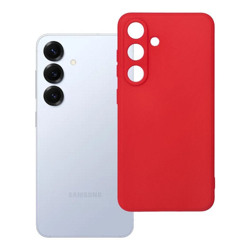 Kryt SOFT pro Samsung S25 - soft red