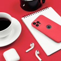 Kryt SOFT pro iPhone 15 Plus - soft red