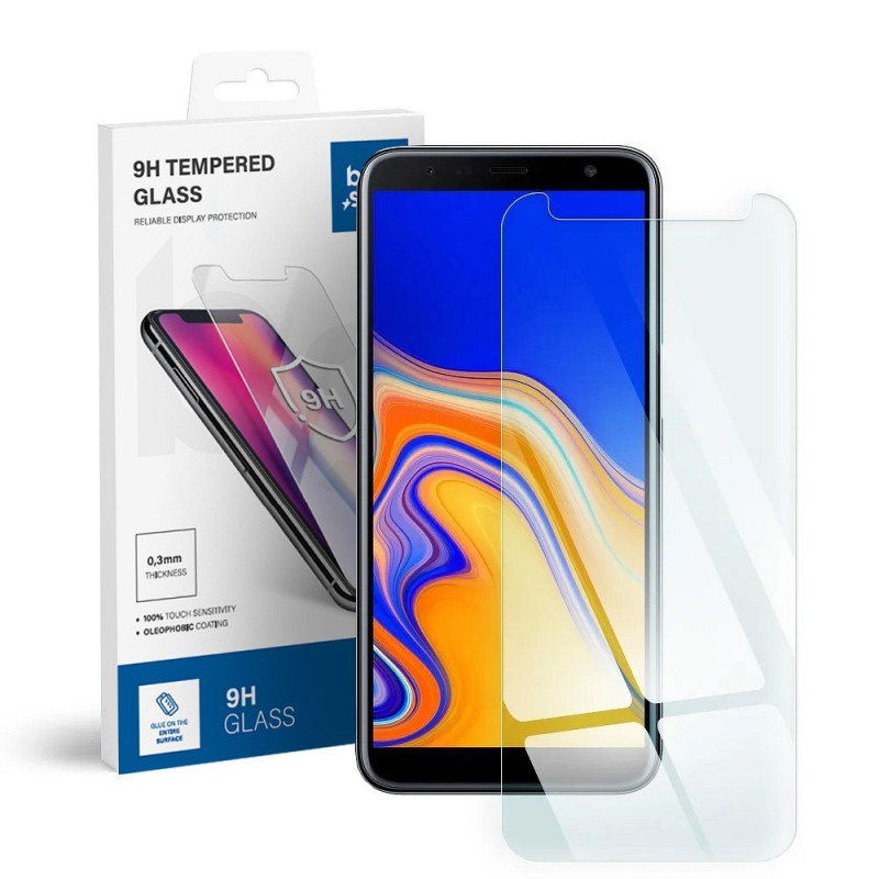 Ochranné sklo Blue Star pro Samsung Galaxy J6 PLUS modré hvězdy - blue star
