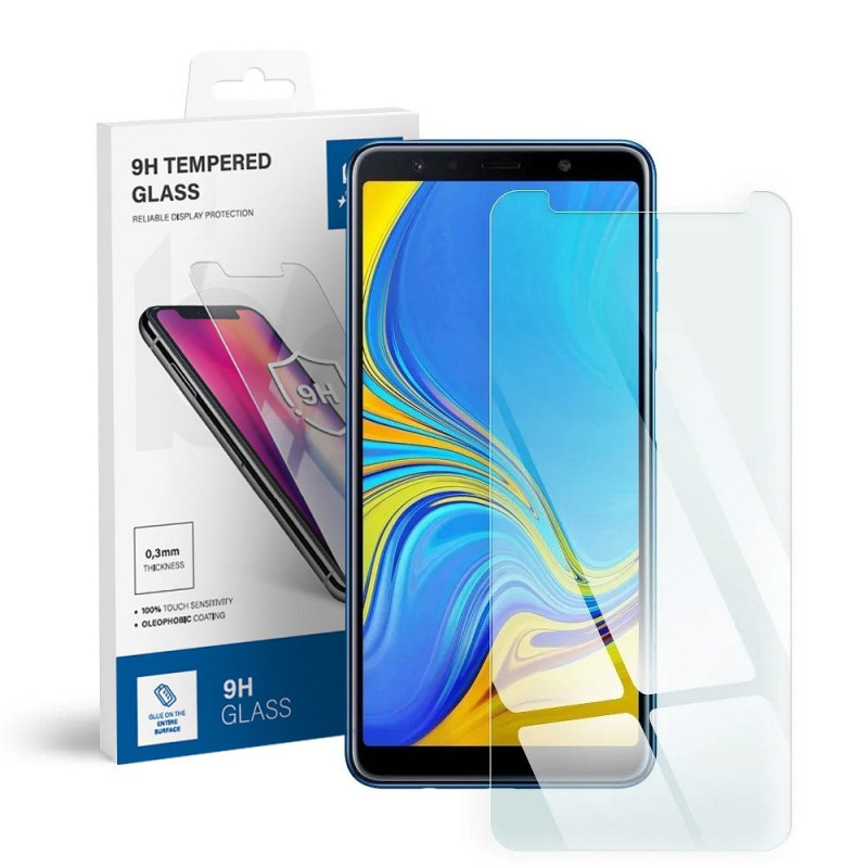 Ochranné sklo Blue Star GALAXY A7 pro Samsung Galaxy A7 2018 - modrá