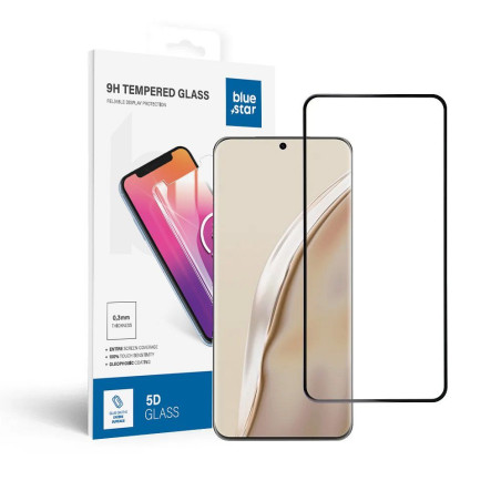 Ochranné sklo Blue Star 5D pro Huawei P60 - černé