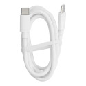 AG PREMIUM C293 Datový a nabíjecí kabel USB-C/USB-C PD až 60W, 1m, bílá