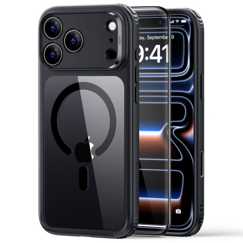 Ochranné sklo ESR CLASSIC HYBRID MAGSAFE pro iPhone 17 Pro / 18 Pro - transparentní / černá
