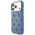 Kryt Guess EMBOSSED 4G Classic MagSafe iPhone 17 Pro - modrý