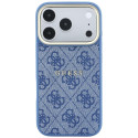 Kryt Guess EMBOSSED 4G Classic MagSafe iPhone 17 Pro - modrý