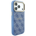 Kryt Guess EMBOSSED 4G Classic MagSafe iPhone 17 Pro - modrý
