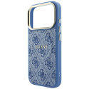 Kryt Guess EMBOSSED 4G Classic MagSafe iPhone 17 Pro - modrý