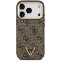 Kryt Guess 4G Triangle Logo MagSafe pro iPhone 17 Pro / 18 Pro - hněd