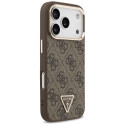 Kryt Guess 4G Triangle Logo MagSafe pro iPhone 17 Pro / 18 Pro - hněd