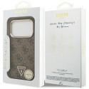 Kryt Guess 4G Triangle Logo MagSafe pro iPhone 17 Pro / 18 Pro - hněd