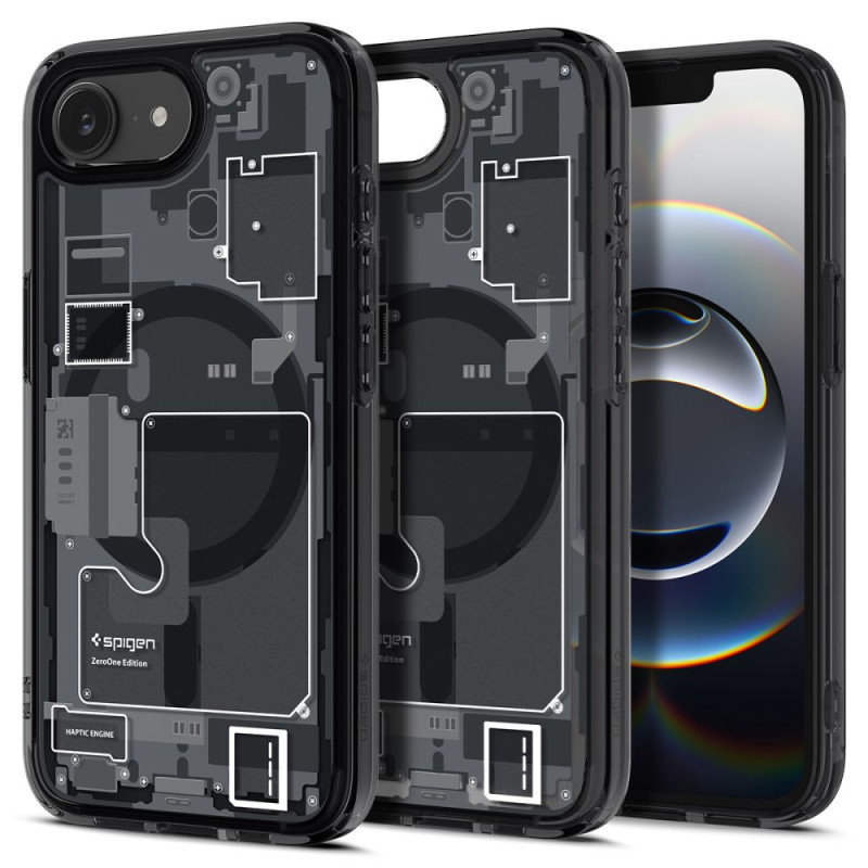 Pouzdro Spigen Ultra Hybrid Mag MagSafe pro iPhone 16e – Zero One Black