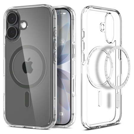 Pouzdro Spigen Ultra Hybrid Mag MagSafe pro iPhone 17 – Clear/Graphite