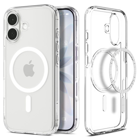 Pouzdro Spigen Ultra Hybrid Mag MagSafe pro iPhone 17 – Clear/White