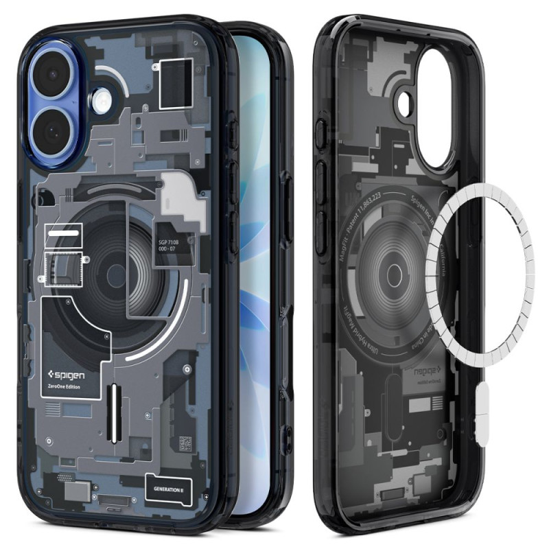 Pouzdro Spigen Ultra Hybrid Mag MagSafe pro iPhone 17 – Zero One Black