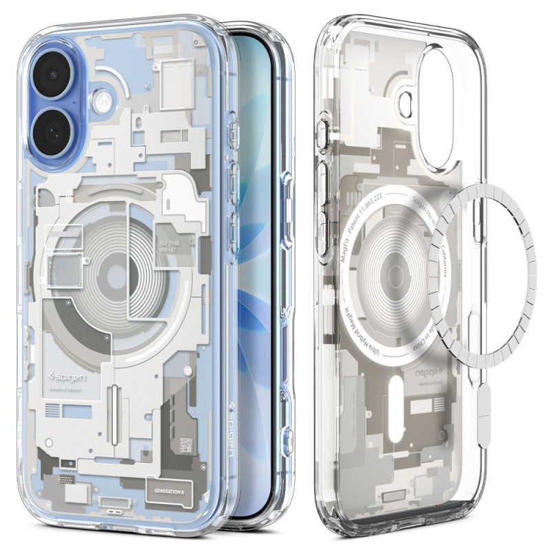 Pouzdro Spigen Ultra Hybrid Mag MagSafe pro iPhone 17 – Zero One Natural Titanium