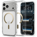 Pouzdro Spigen Ultra Hybrid Mag MagSafe pro iPhone 17 Pro – Clear/Gold