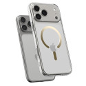 Pouzdro Spigen Ultra Hybrid Mag MagSafe pro iPhone 17 Pro – Clear/Gold