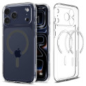 Pouzdro Spigen Ultra Hybrid Mag MagSafe pro iPhone 17 Pro – Clear/Graphite