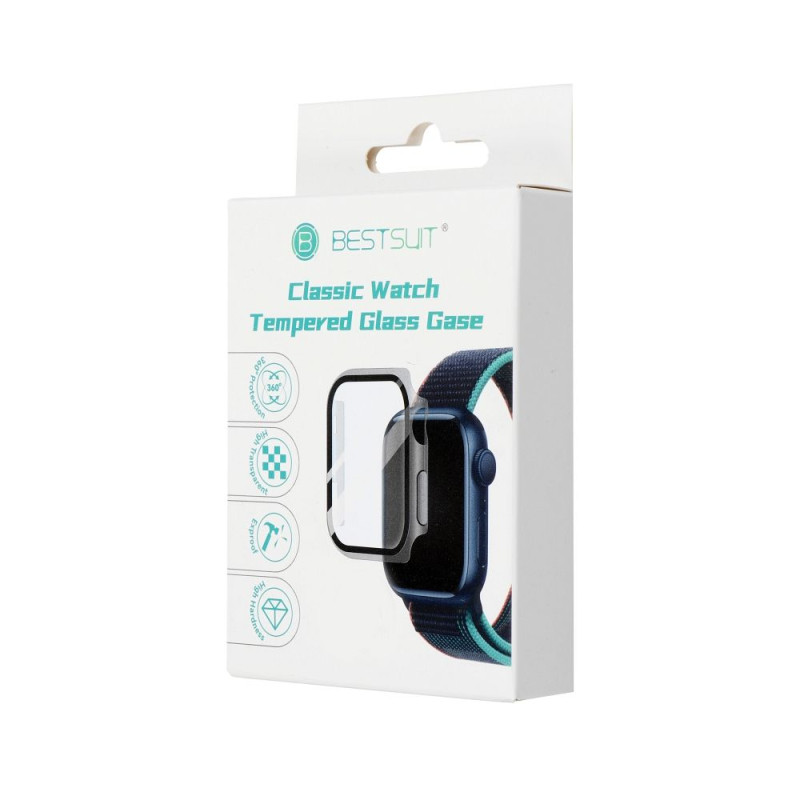 Kryt Bestsuit BESTSUIT FLEXIBLE pro Apple Watch série 7/8/9 - grafitový