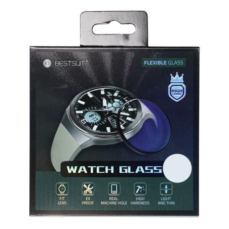 Ochranné sklo Bestsuit HYBRID GLASS pro Huawei Watch 4 PRO - černé
