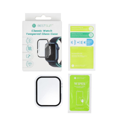 Kryt Bestsuit hybridní sklo pro Apple Watch 10/11 46mm - průhledné