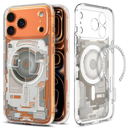 Pouzdro Spigen Ultra Hybrid Mag MagSafe pro iPhone 17 Pro – Zero One Natural Titanium