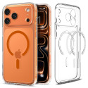 Pouzdro Spigen Ultra Hybrid Mag MagSafe pro iPhone 17 Pro Max – Clear/Orange