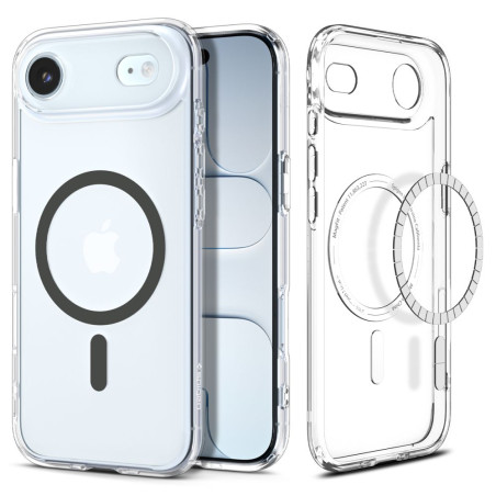 Pouzdro Spigen Ultra Hybrid Mag MagSafe pro iPhone Air – Clear/Graphite