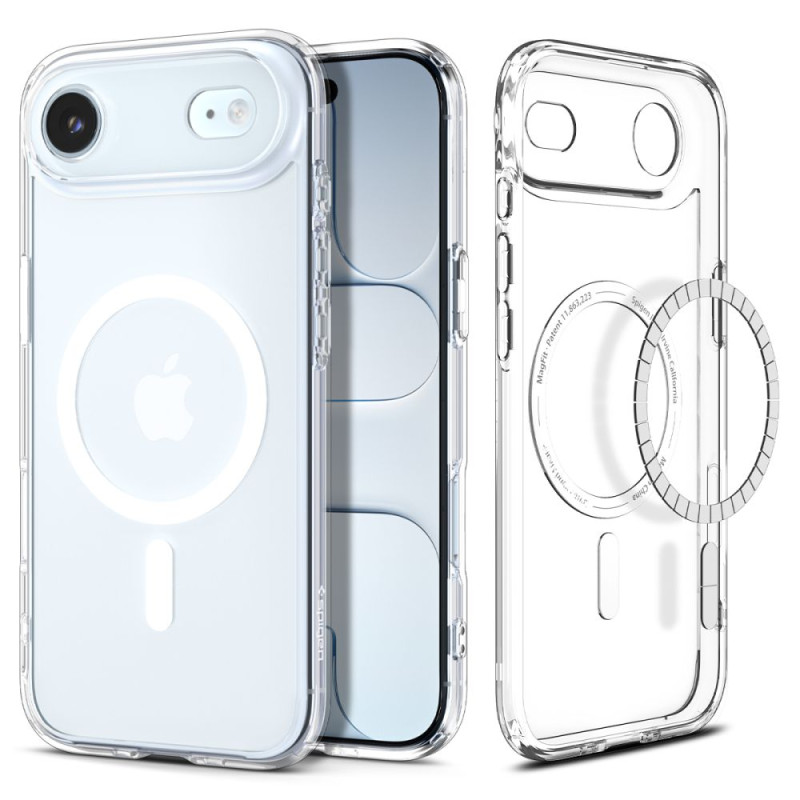 Pouzdro Spigen Ultra Hybrid Mag MagSafe pro iPhone Air – Clear/White