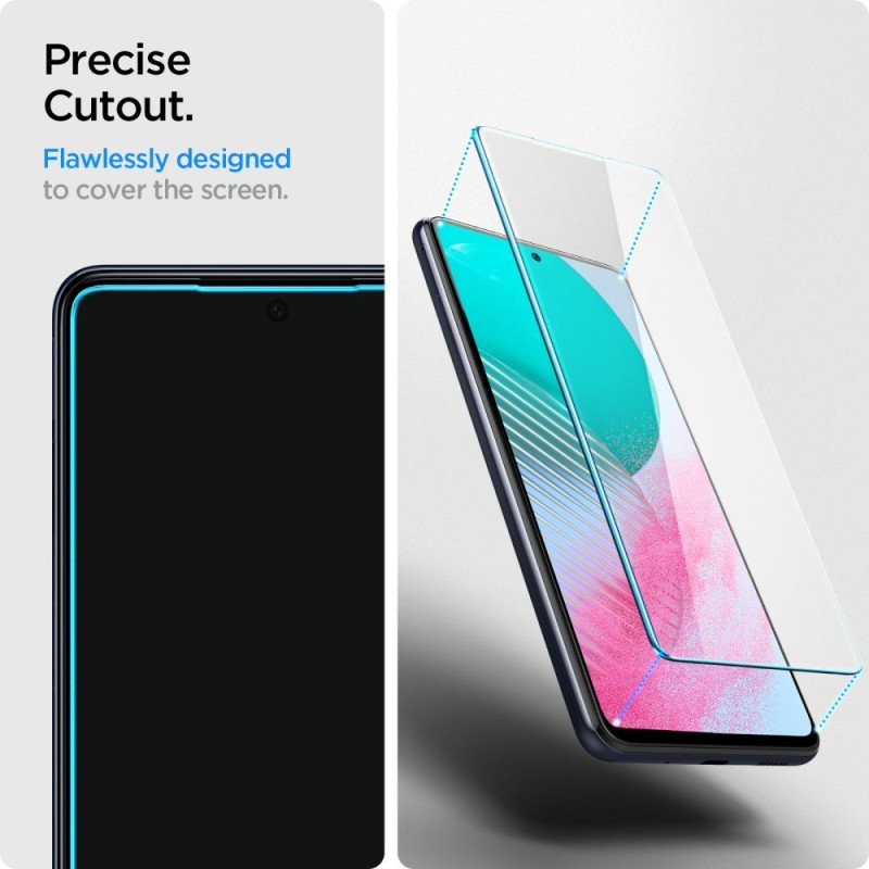 Ochranné sklo Spigen GLAS.TR EZ FIT pro Samsung Galaxy M54 5G - transparentní (2 ks)