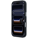 Kryt Guess Grained Triangle Logo iPhone 17 Pro / 18 Pro - černý