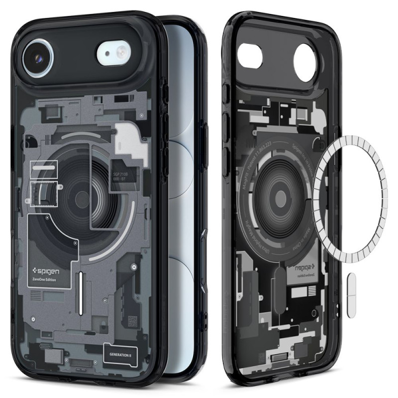 Pouzdro Spigen Ultra Hybrid Mag MagSafe pro iPhone Air – Zero One Black
