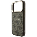 Kryt Guess EMBOSSED 4G Classic pro iPhone 17 Pro / 18 Pro – hnědá