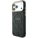 Kryt Guess EMBOSSED 4G Classic MagSafe pro iPhone 17 Pro / 18 Pro - č