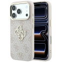 Kryt Guess 4G & BIG STRASS LOGO iPhone 17 Pro / 18 Pro - růžová