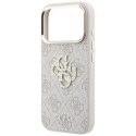 Kryt Guess 4G & BIG STRASS LOGO iPhone 17 Pro / 18 Pro - růžová