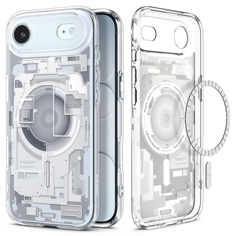 Pouzdro Spigen Ultra Hybrid Mag MagSafe pro iPhone Air – Zero One White