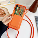 Pouzdro Silicone Case s kapsou iPhone 17 Pro/18 Pro - oranžové