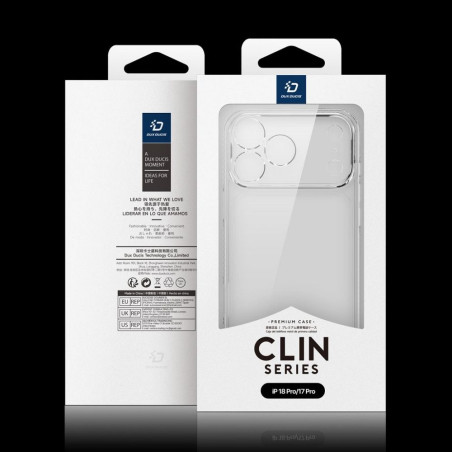 Kryt Dux Ducis CLIN iPhone 18 Pro / 17 Pro – transparentní