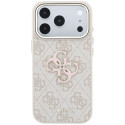 Kryt Guess 4G & Big Resin Logo Case iPhone 17 Pro / 18 Pro - pink