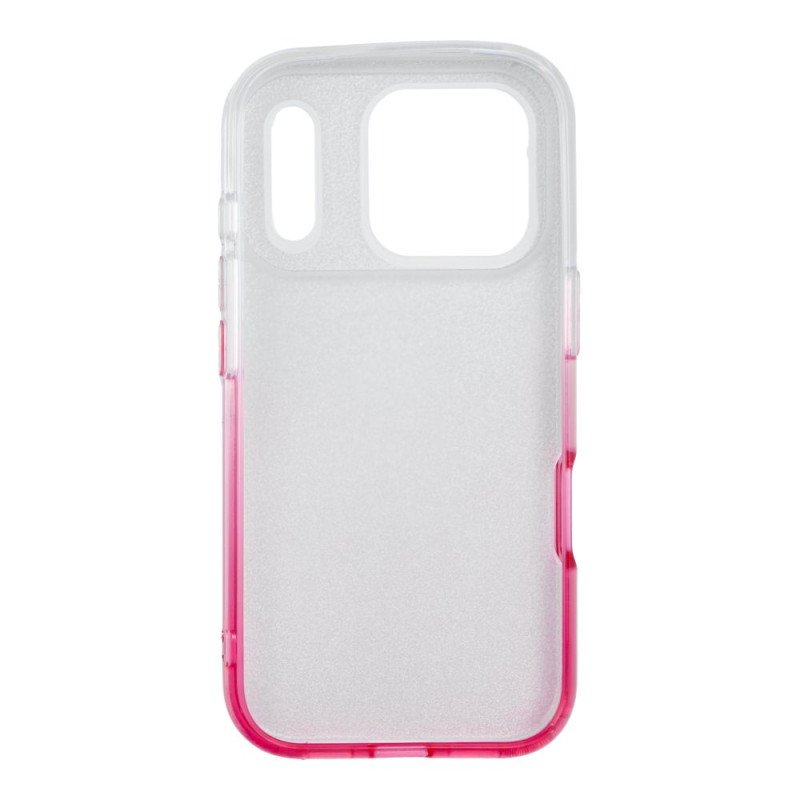 Kryt SHINING Case pro iPhone 17 Pro / 18 Pro - třpytivá transparentní růžová