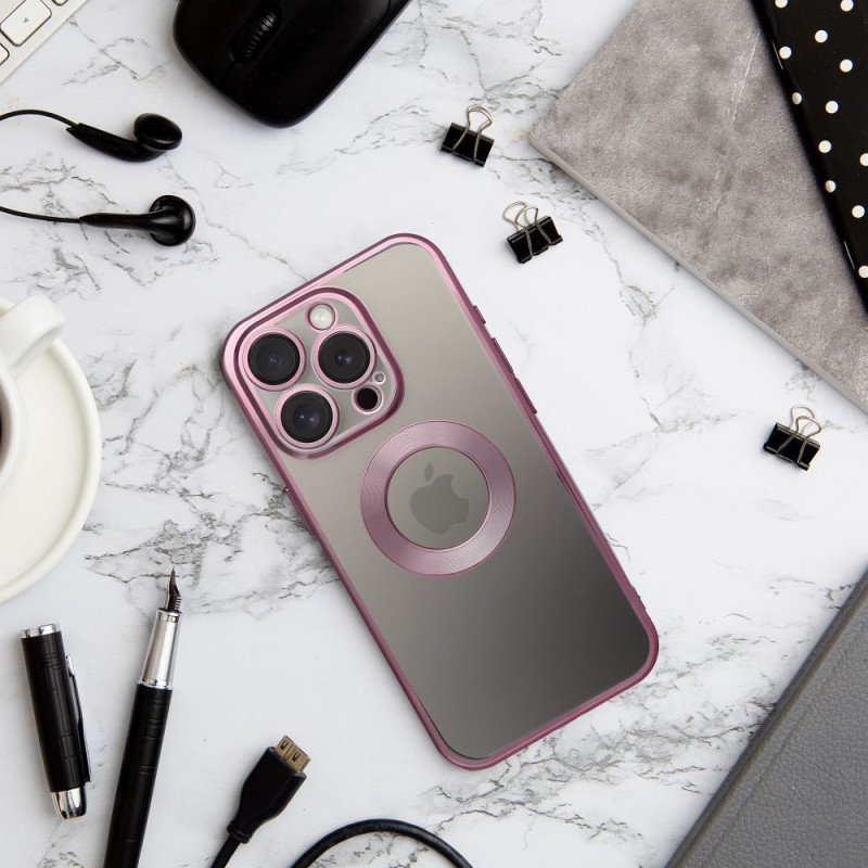 Kryt GLAM pro iPhone 17 Pro / 18 Pro - pudrově růžová