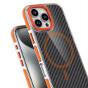 Kryt iPhone 17 Pro/18 Pro MagSafe Fiber - oranžový