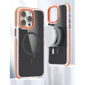 Kryt iPhone 17 Pro/18 Pro MagSafe Fiber - oranžový