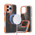 Kryt iPhone 17 Pro/18 Pro MagSafe Fiber - oranžový