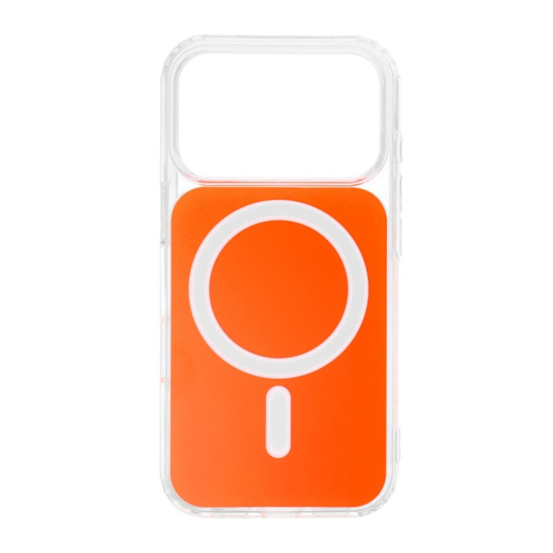 Kryt CLEAR FUSION MAG COVER pro iPhone 18 Pro / 17 Pro - oranžová (MagSafe)